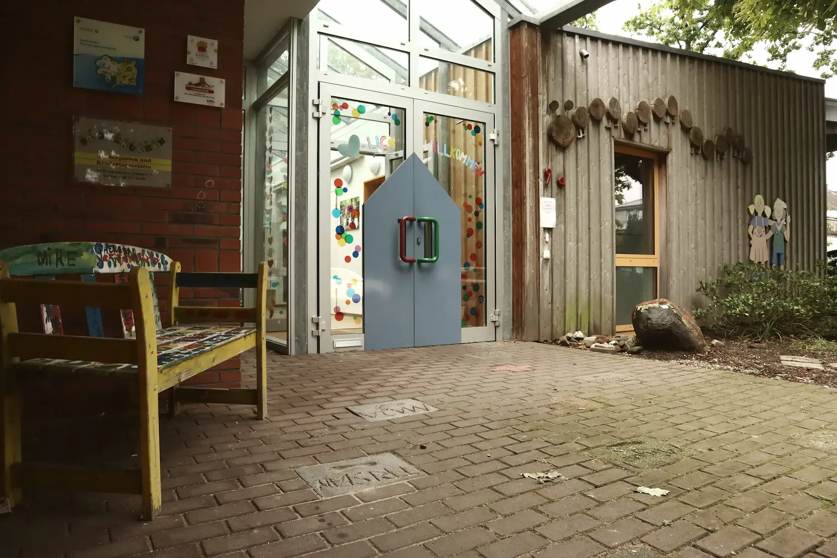 Der Eingangsbereich zum Pustekuchen Kindergarten